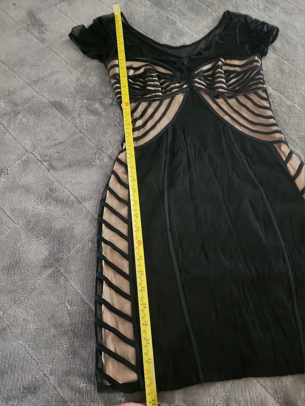 TEMPERLEY LONDON VINTAGE RUNAWAY LITTLE BLACK DRESS MESH SIZE SMALL - Picture 16 of 16